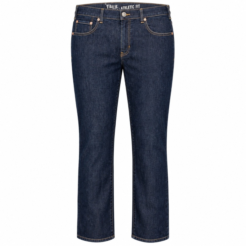 True Nation Raw Denim Indie Sleaze Athletic Fit Mens 44x32 Workwear Gorpcore
